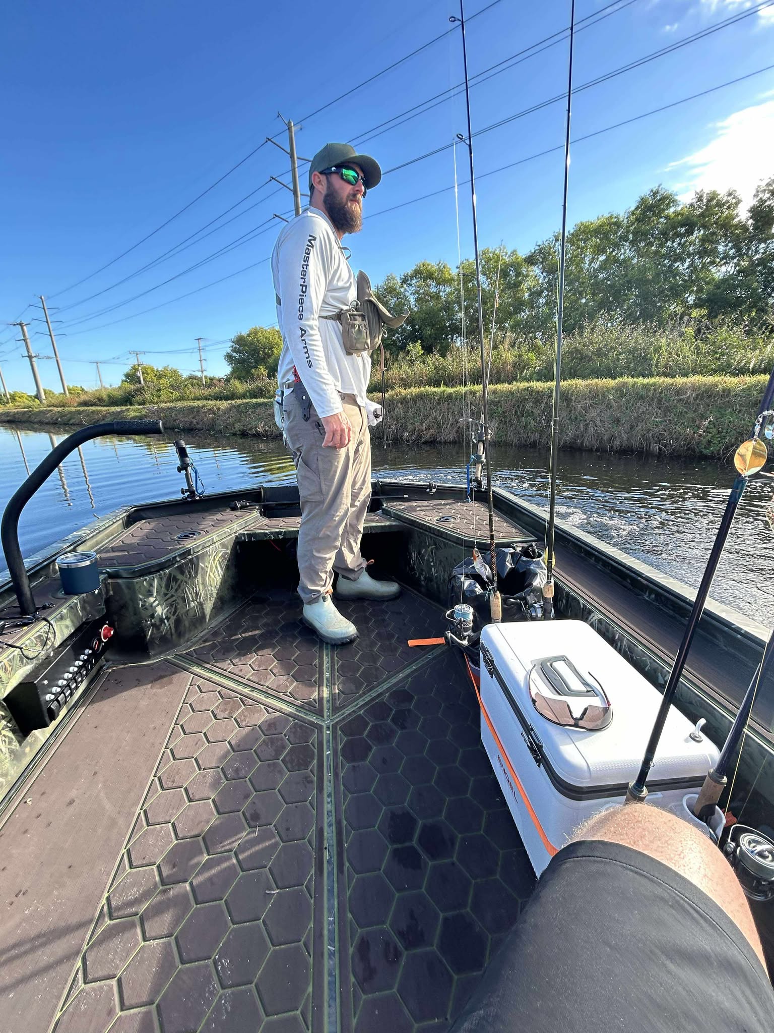 South Florida outdoor guide preparing a boat for a day on the water